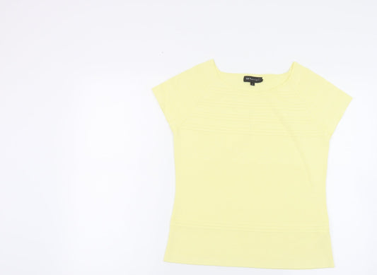 Womens UK Size M Sky Designs Yellow Basic T-Shirt