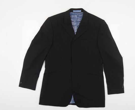 Mens UK Size 38 Burton Regular Black Suit Jacket
