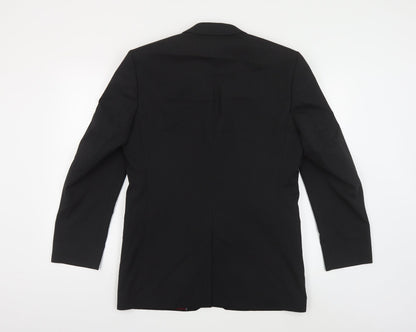Mens UK Size 38 Burton Regular Black Suit Jacket
