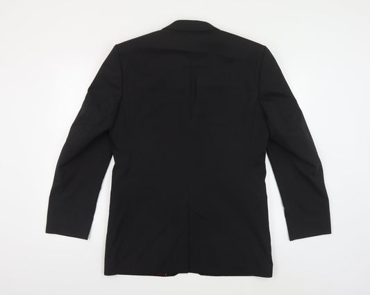 Mens UK Size 38 Burton Regular Black Suit Jacket