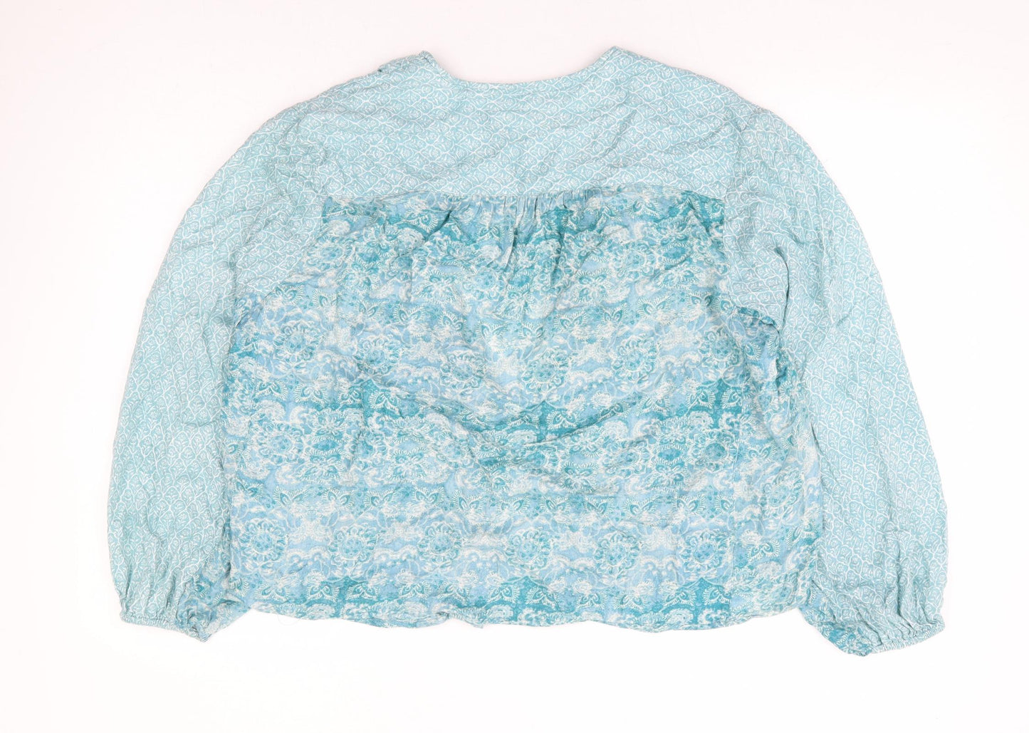 Indigo Womens Blue Floral Kimono Jacket Size 10