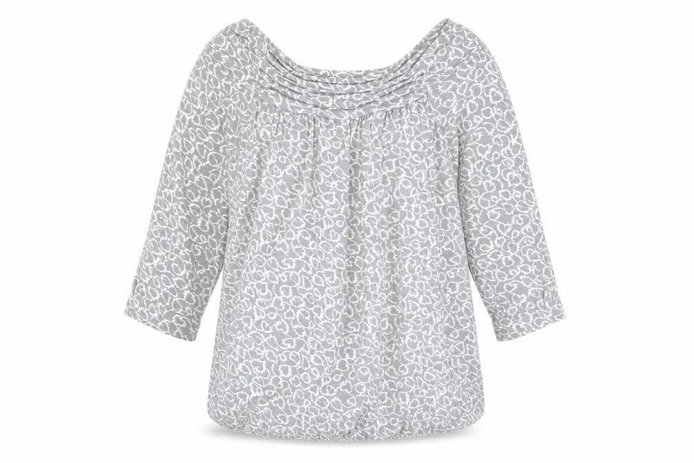 Womens UK Size 10 Phase Eight Grey Basic Blouse
