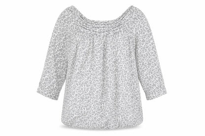 Womens UK Size 10 Phase Eight Grey Basic Blouse