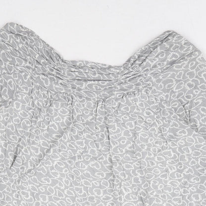 Womens UK Size 10 Phase Eight Grey Basic Blouse