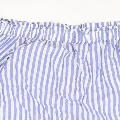 Womens UK Size 10 H&M Blue Basic Blouse