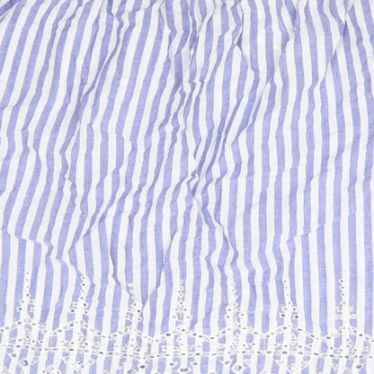 Womens UK Size 10 H&M Blue Basic Blouse