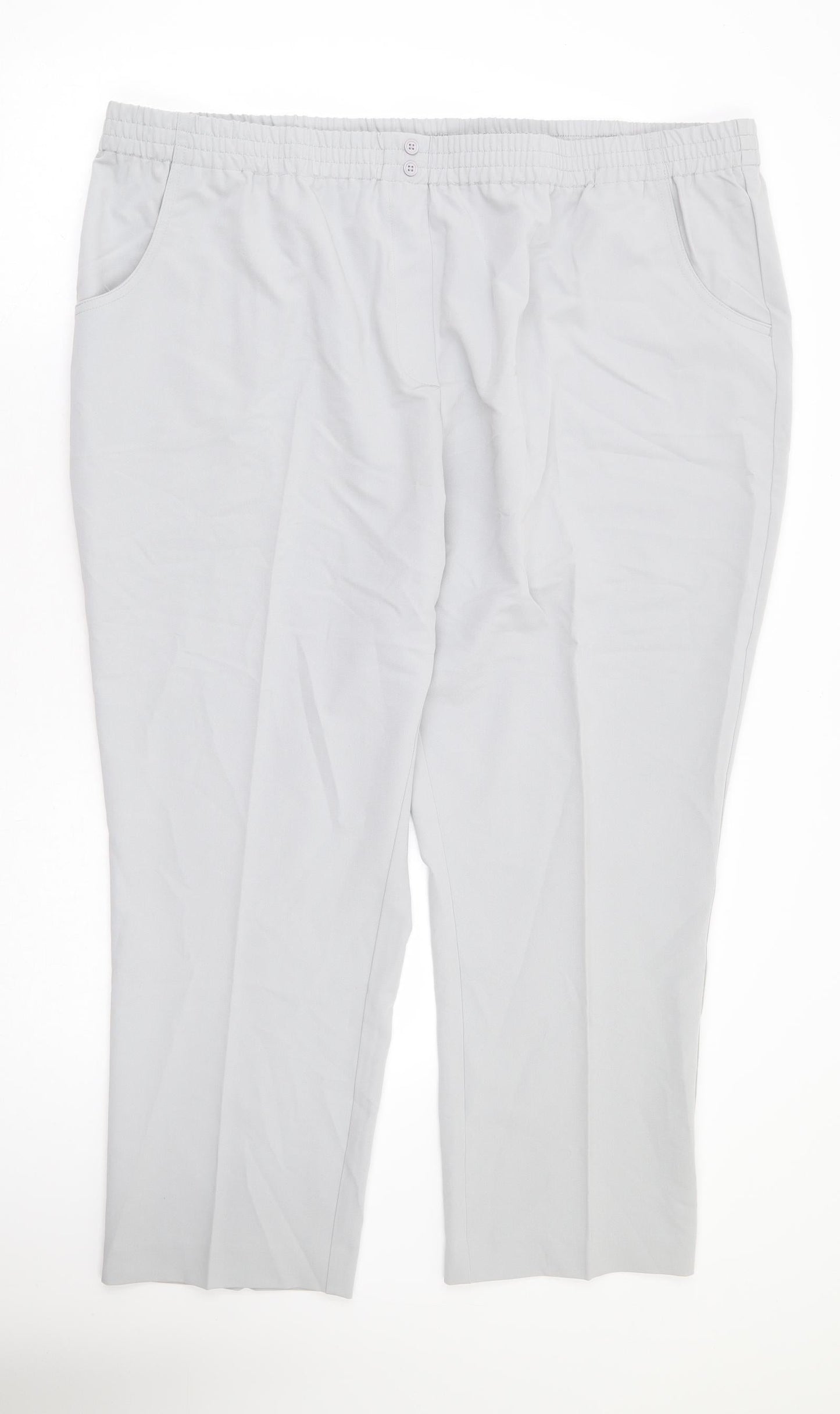 Womens UK Size 28 Damart Regular Fit  Grey Trousers