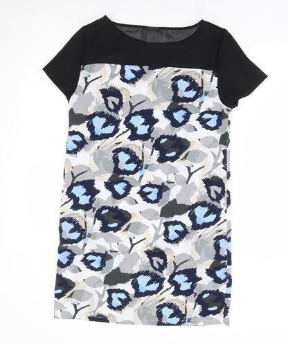 VERO MODA Womens Multicoloured Floral Polyester Shift Size XS Round Neck Pullover