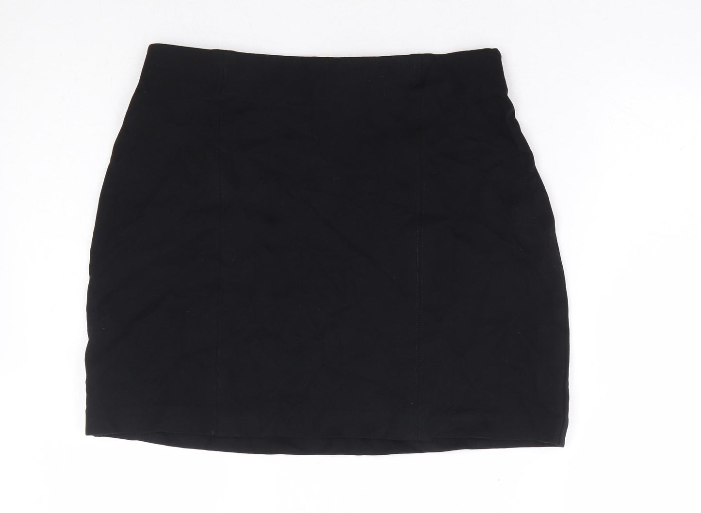 Marks and Spencer Womens Black Viscose Bandage Skirt Size 10