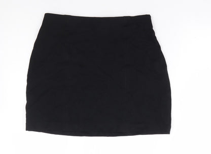 Marks and Spencer Womens Black Viscose Bandage Skirt Size 10