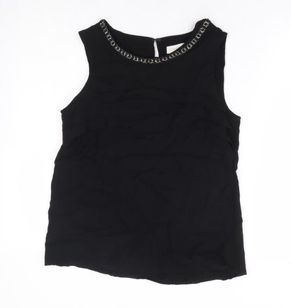 Womens UK Size 12 Monsoon Black Basic Tank