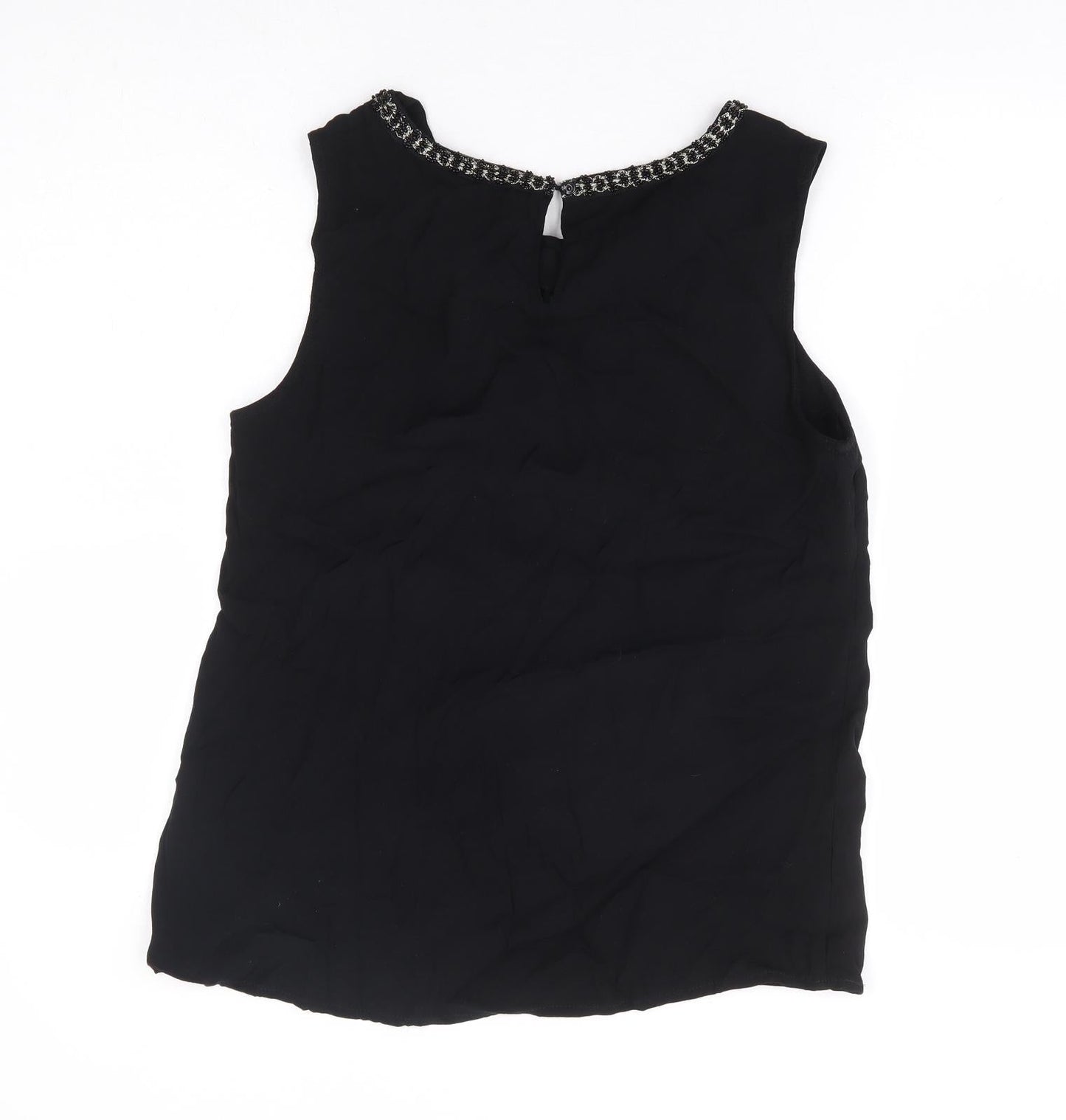 Womens UK Size 12 Monsoon Black Basic Tank