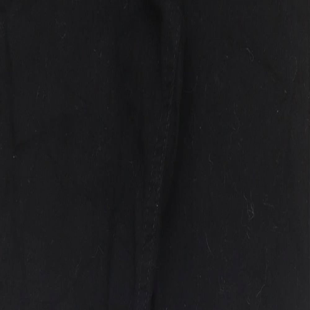 River Island Womens Black 100% Cotton Skinny Jeans Size 8 L38 in Regular Zip