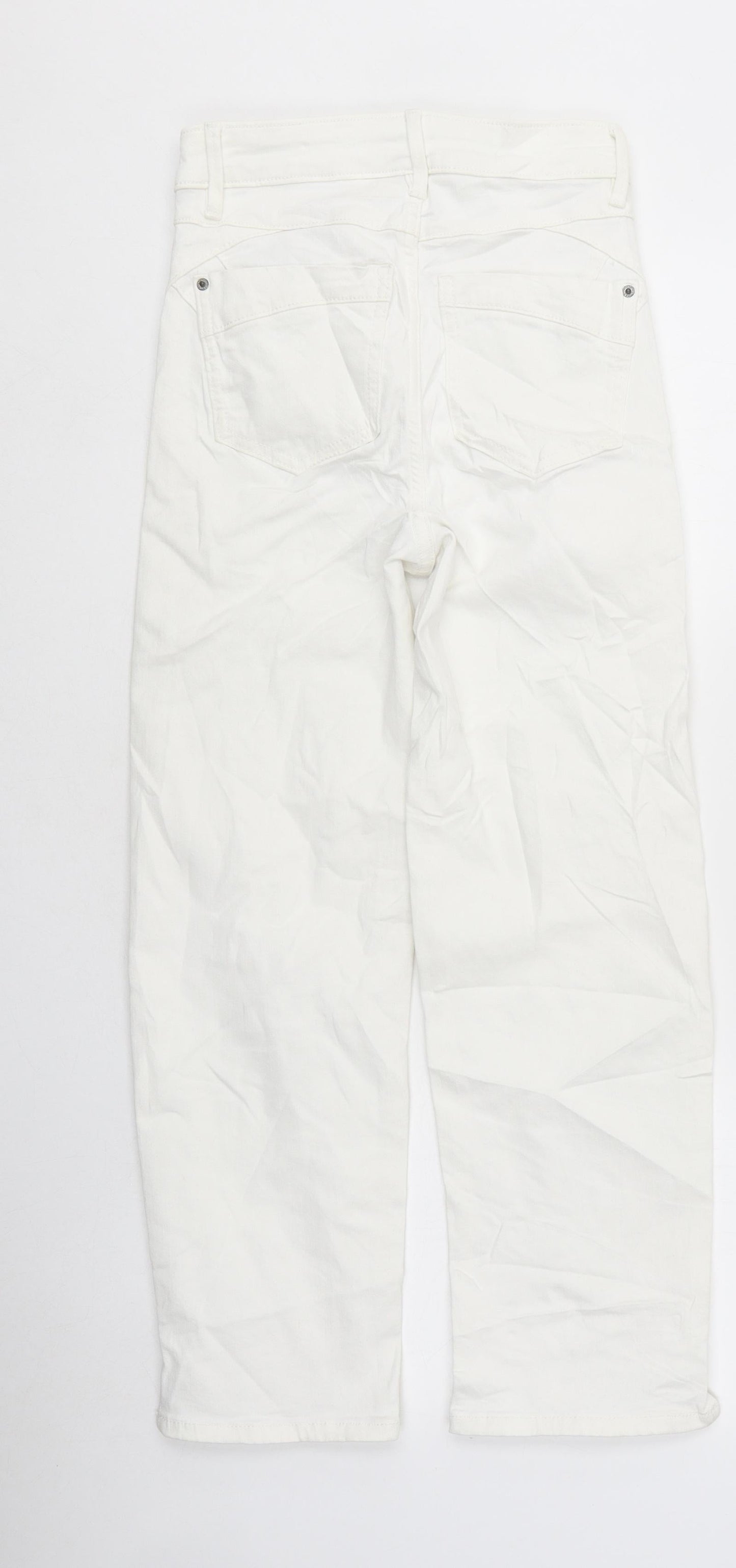 Womens UK Size 6 Marks and Spencer Regular Fit Skinny White Jeans