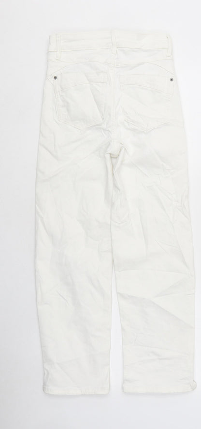 Womens UK Size 6 Marks and Spencer Regular Fit Skinny White Jeans