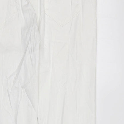 Womens UK Size 34 in Marks and Spencer Regular Fit Skinny White Jeans