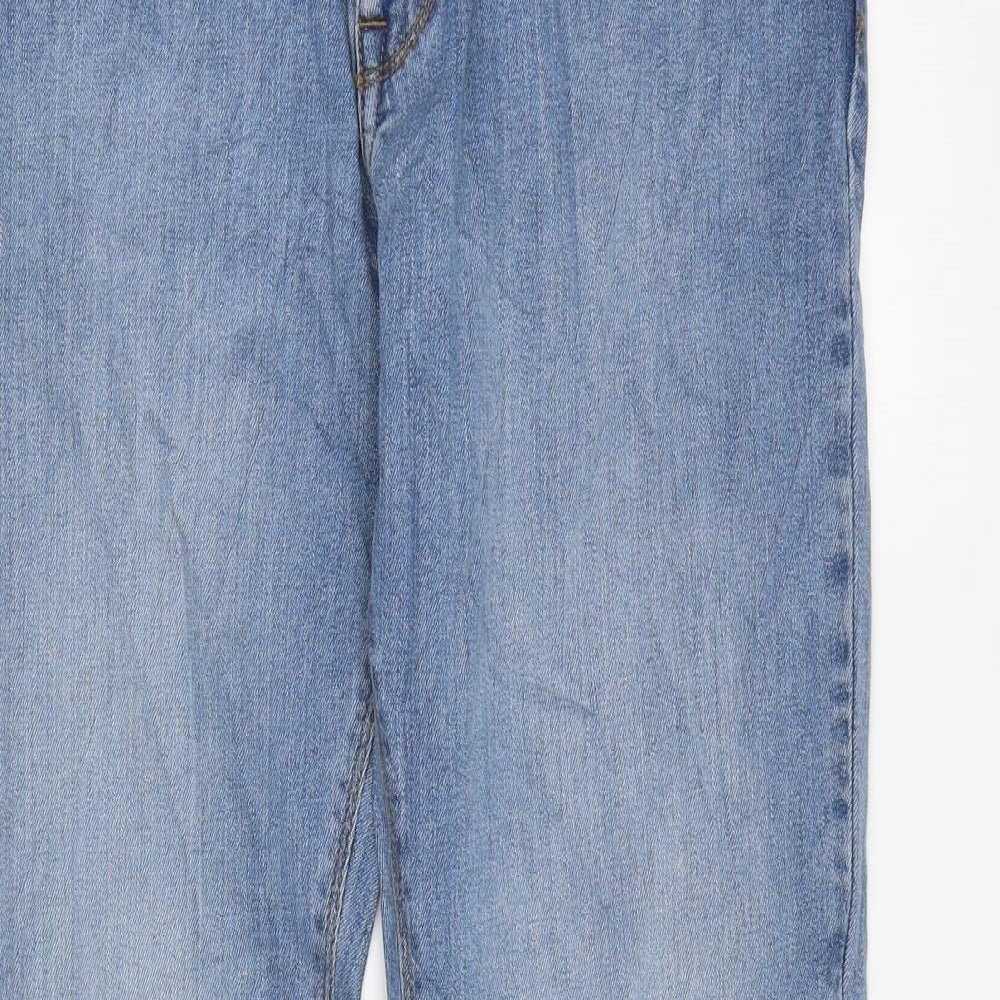 Marks and Spencer Womens Blue Cotton Skinny Jeans Size 30 in L33 in Regular Zip
