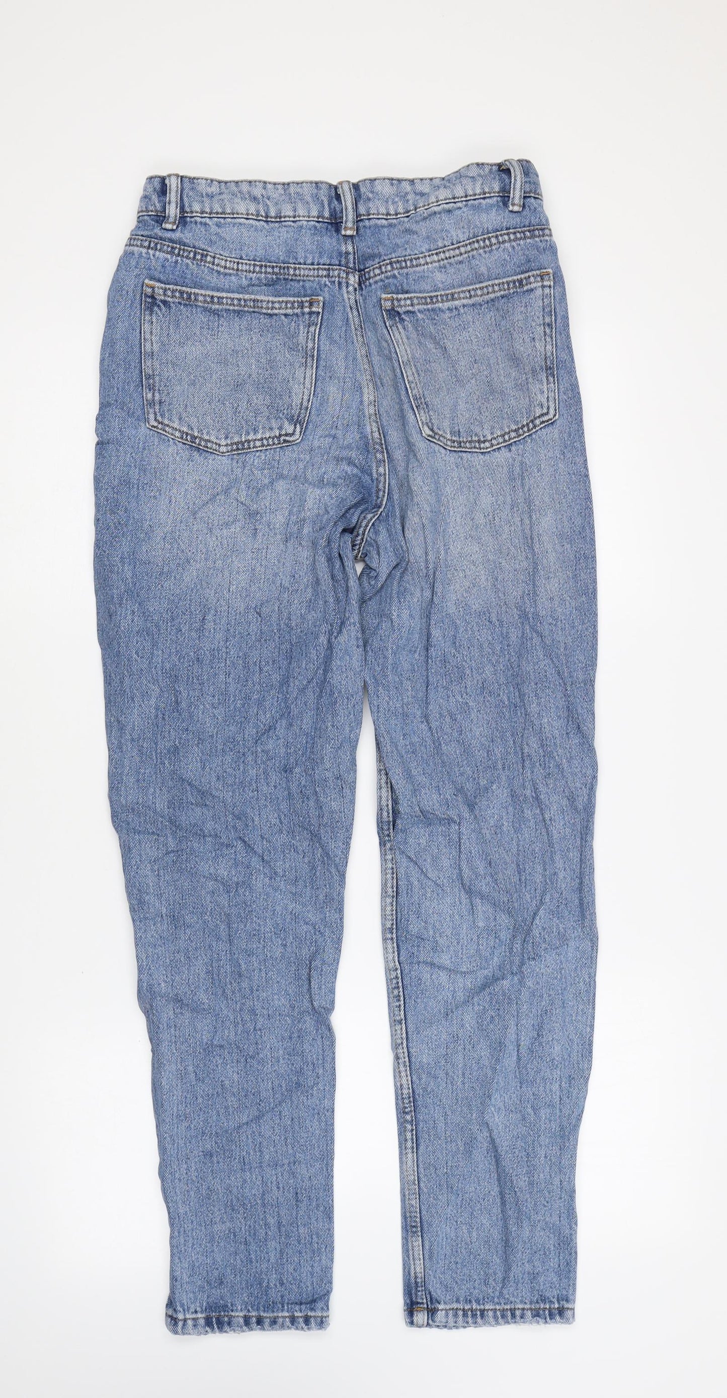 Primark Womens Blue Cotton Skinny Jeans Size 10 L27 in Regular Zip