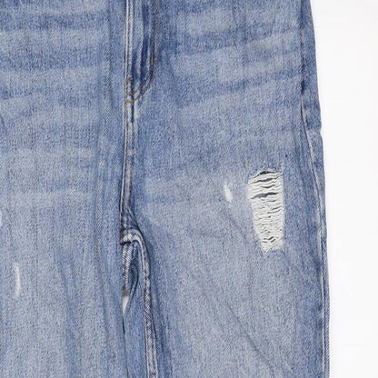Primark Womens Blue Cotton Skinny Jeans Size 10 L27 in Regular Zip