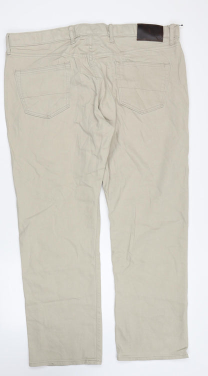 Womens UK Size 42 in Marks and Spencer Regular Fit Skinny Beige Jeans