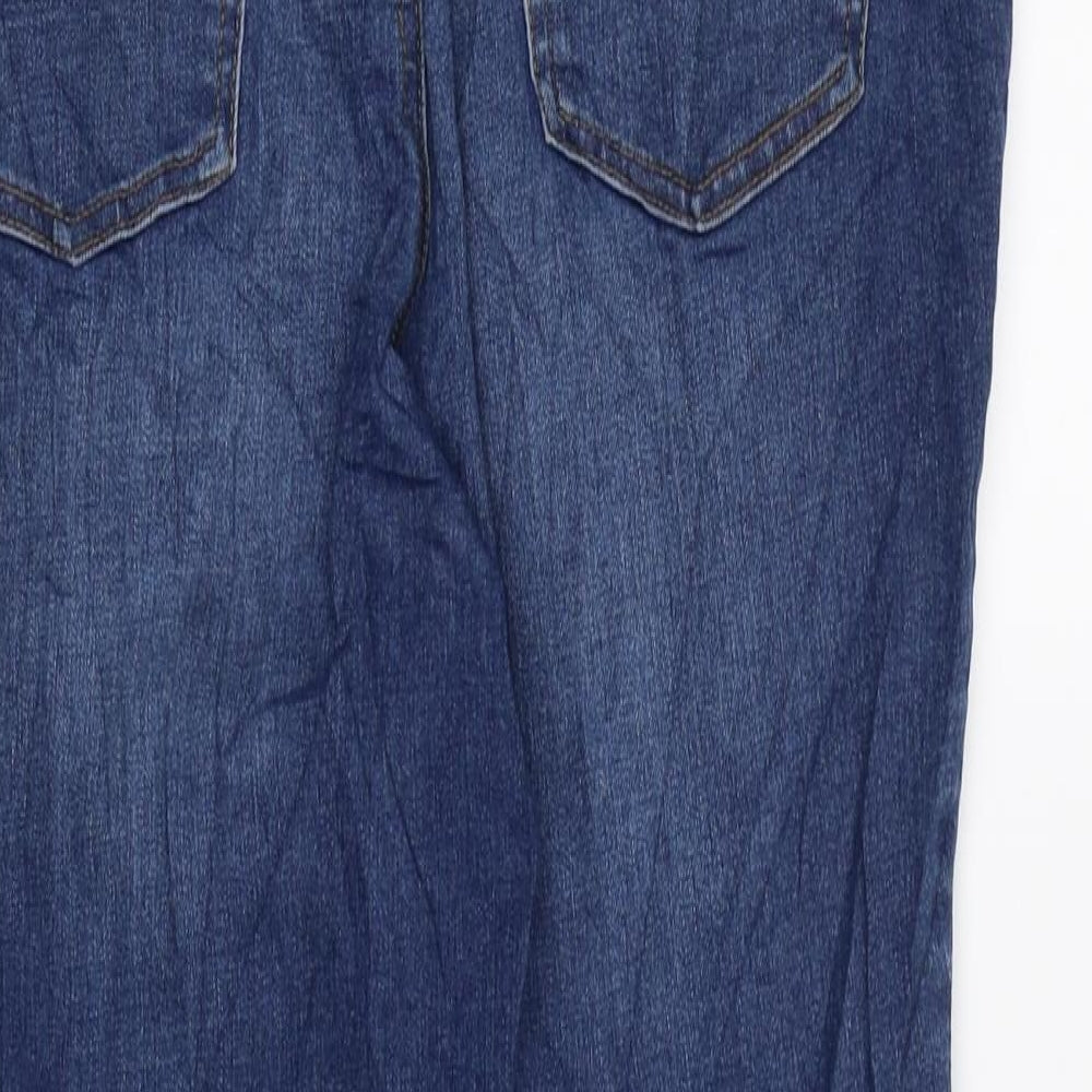 TU Womens Blue Cotton Skinny Jeans Size 12 L27 in Regular Zip