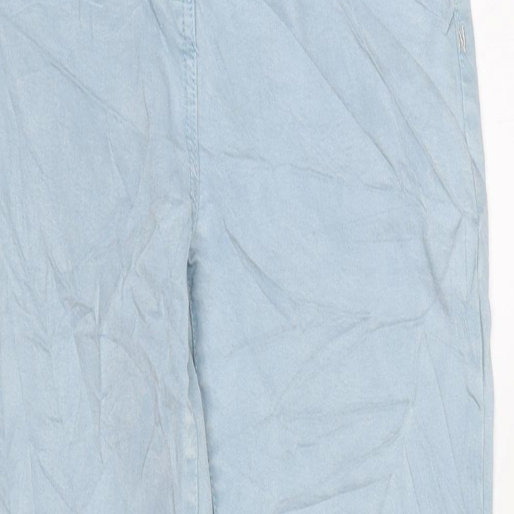NEXT Womens Blue Cotton Skinny Jeans Size 8 L22 in Regular Zip