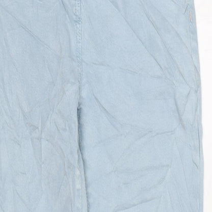 NEXT Womens Blue Cotton Skinny Jeans Size 8 L22 in Regular Zip