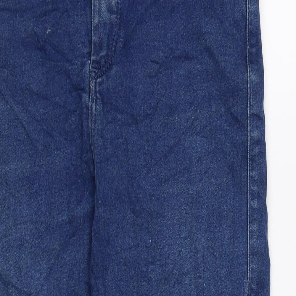 Topshop Womens Blue Cotton Skinny Jeans Size 28 in L22 in Regular Zip
