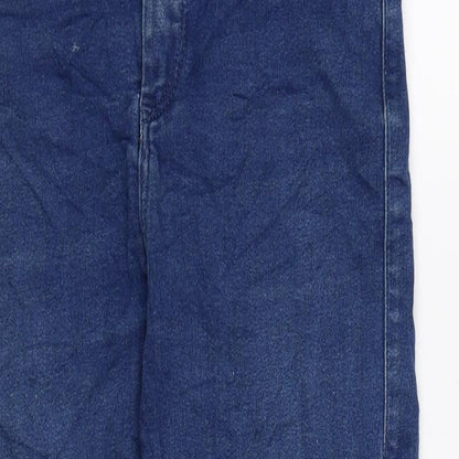Topshop Womens Blue Cotton Skinny Jeans Size 28 in L22 in Regular Zip