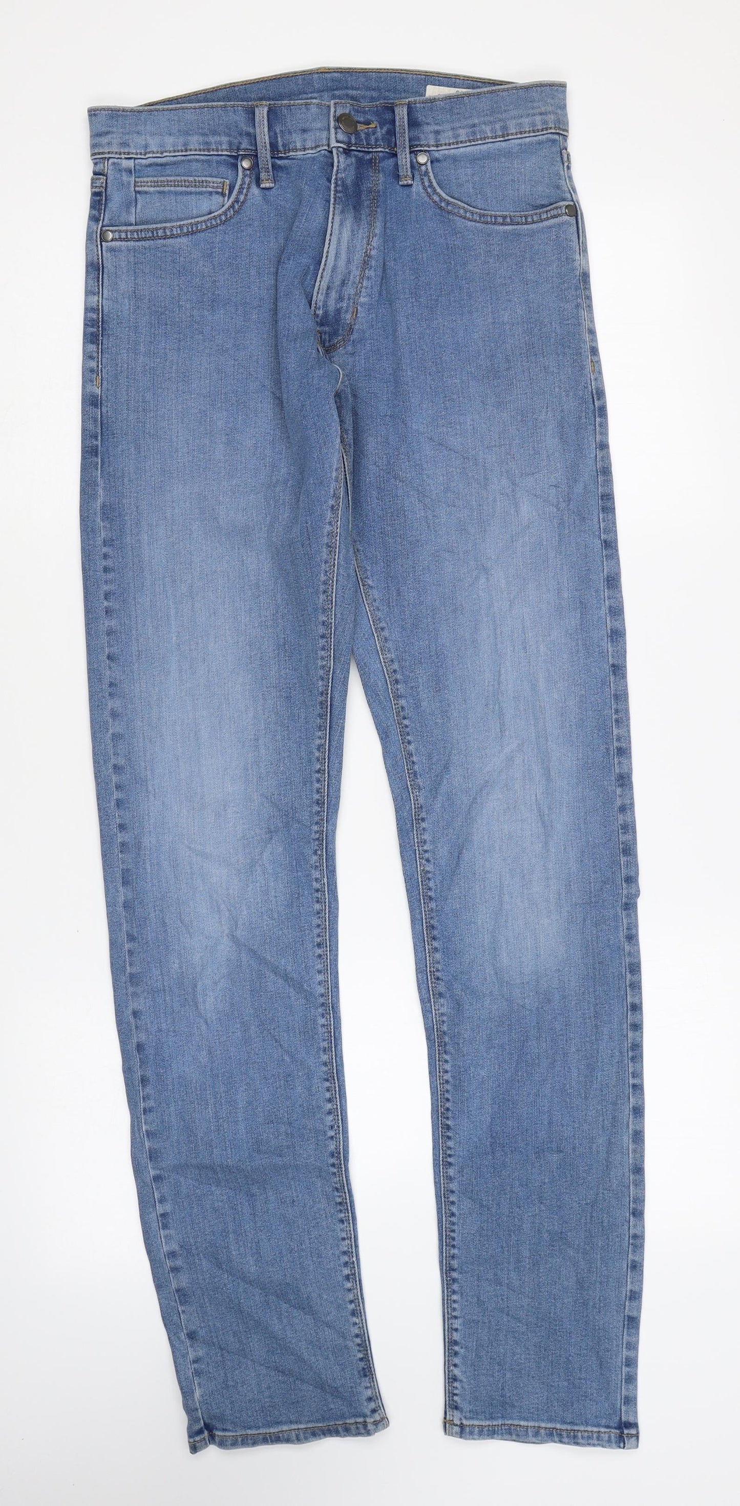 Womens UK Size 30 in Marks and Spencer Regular Fit Skinny Blue Jeans