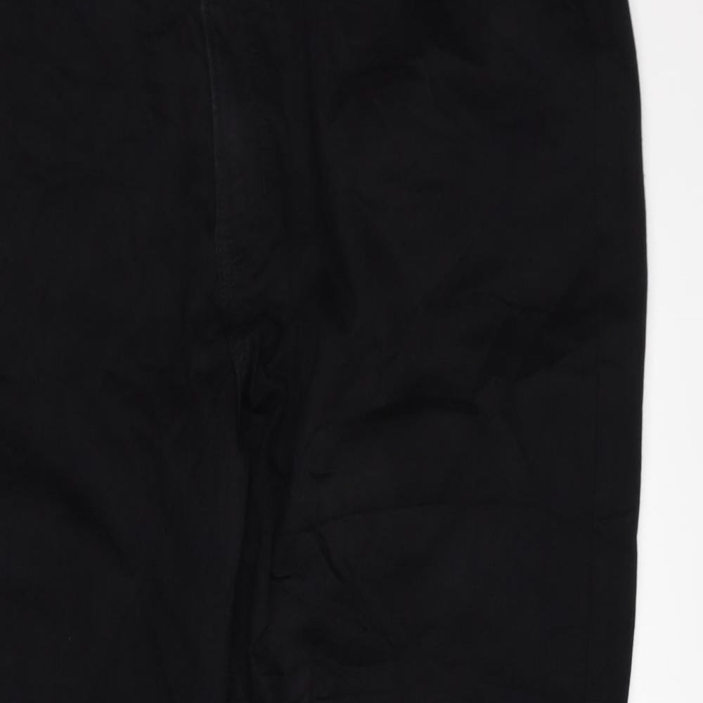 Marks and Spencer Womens Black Cotton Skinny Jeans Size 22 L24 in Regular Zip