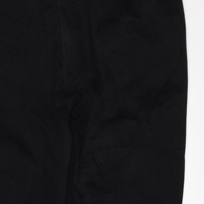 Marks and Spencer Womens Black Cotton Skinny Jeans Size 22 L24 in Regular Zip