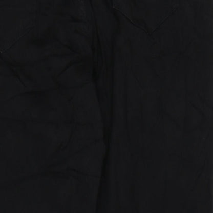Marks and Spencer Womens Black Cotton Skinny Jeans Size 22 L24 in Regular Zip
