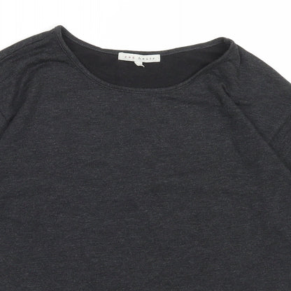 Red Haute Womens Grey Viscose Basic T-Shirt Size S Crew Neck