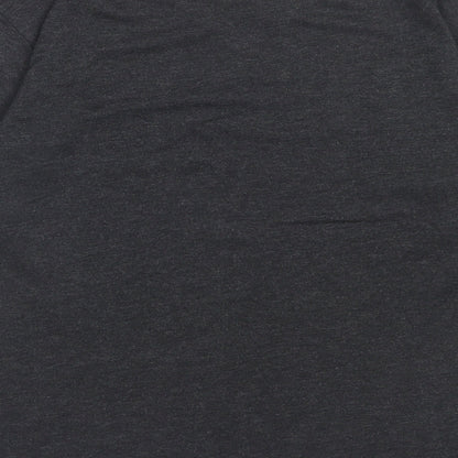 Red Haute Womens Grey Viscose Basic T-Shirt Size S Crew Neck