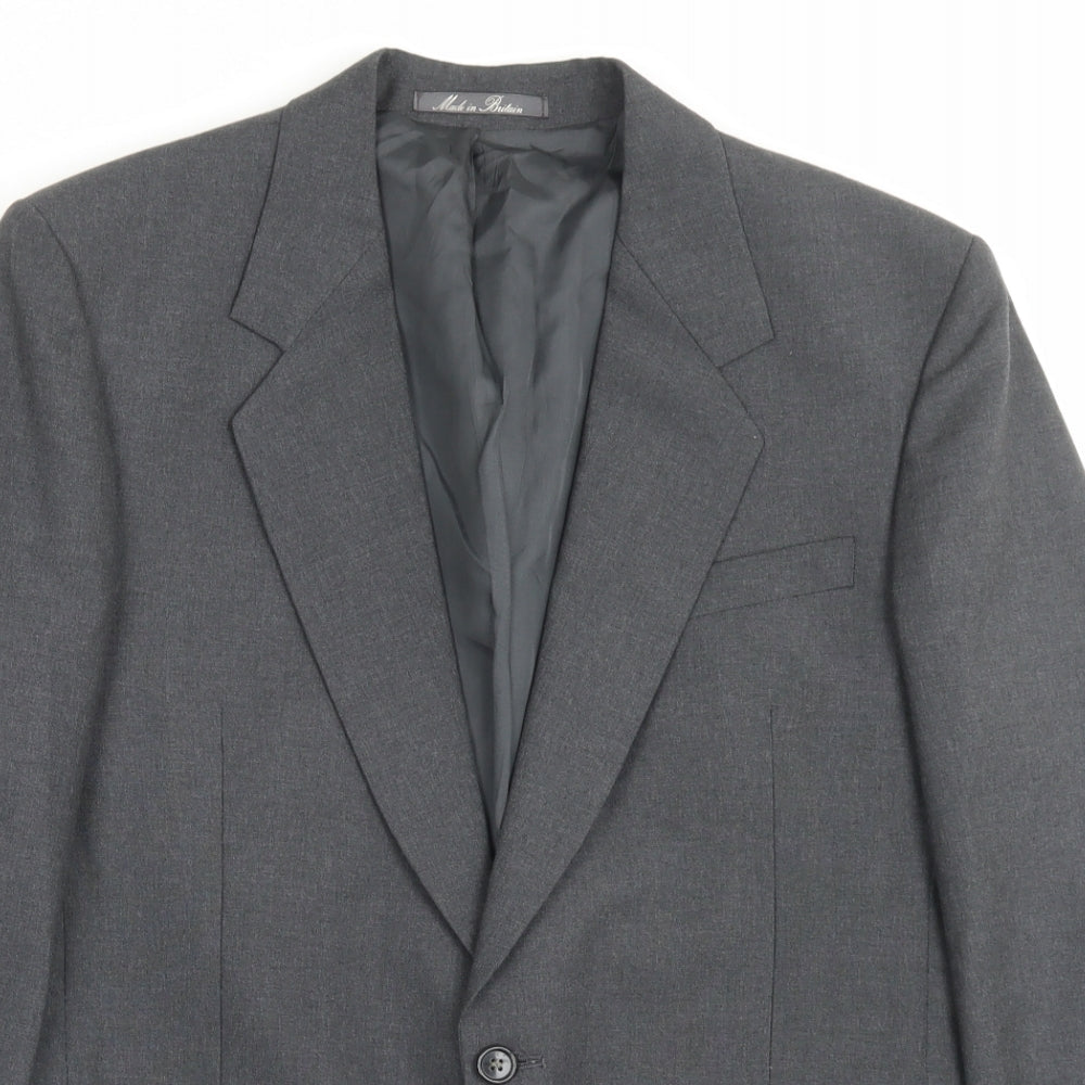 Mens UK Size 40 Dunn & Co Regular Grey Suit Jacket