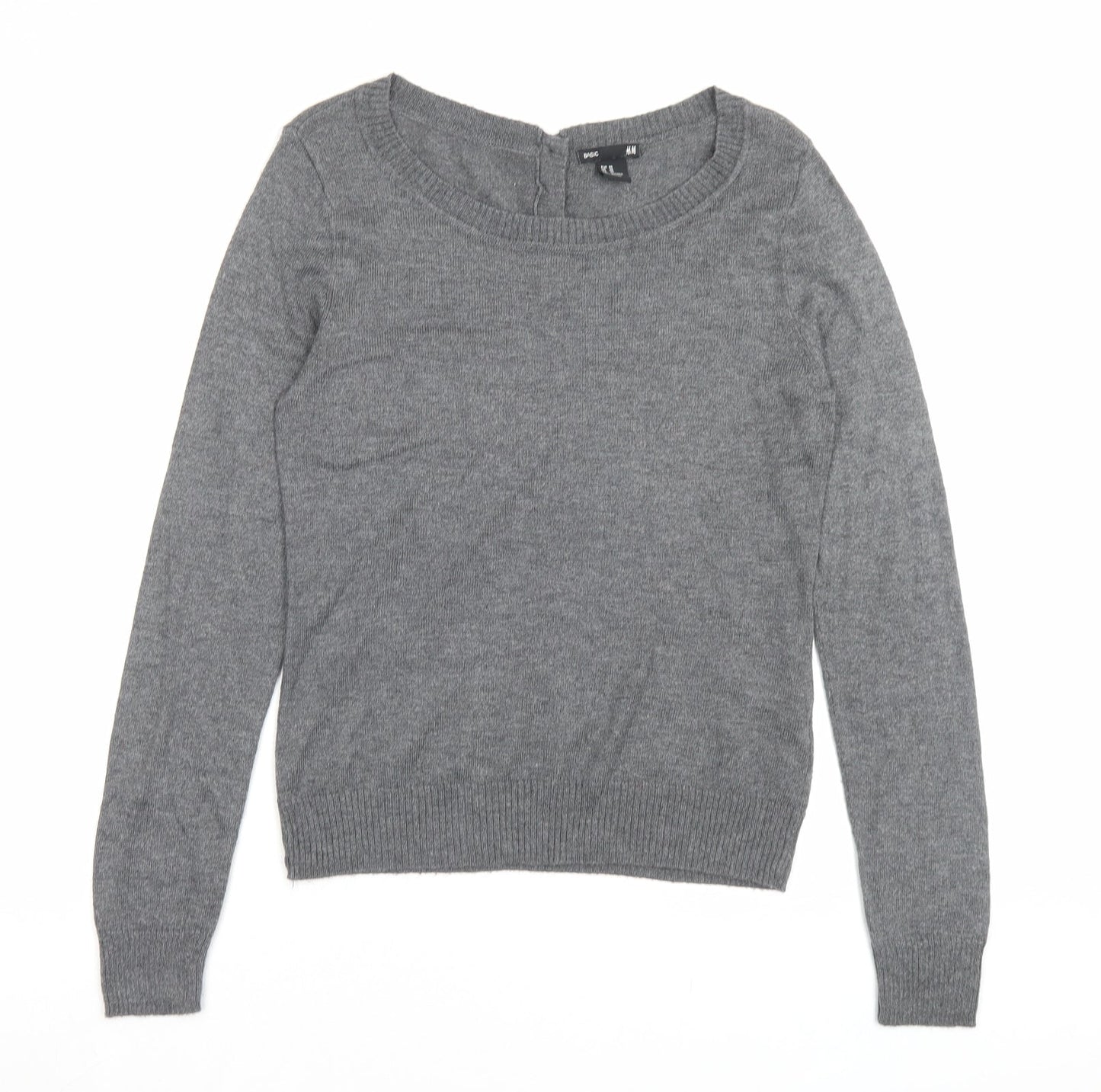 Womens UK Size XS H&M Grey Pullover Jumper