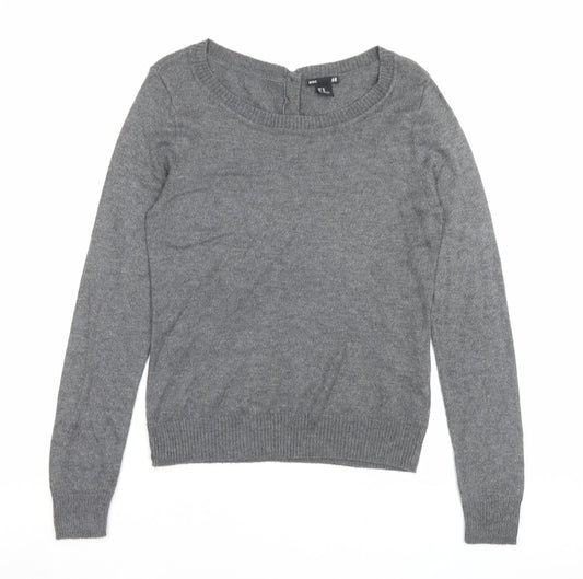 Womens UK Size XS H&M Grey Pullover Jumper
