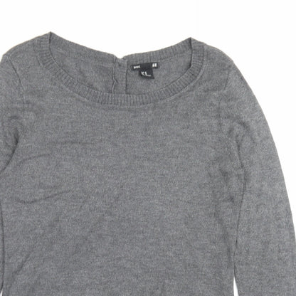 Womens UK Size XS H&M Grey Pullover Jumper