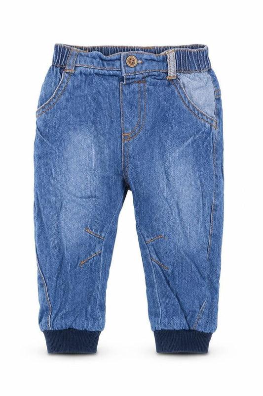 George Boys Blue Cotton Capri Jeans Size 6-9 Months Button