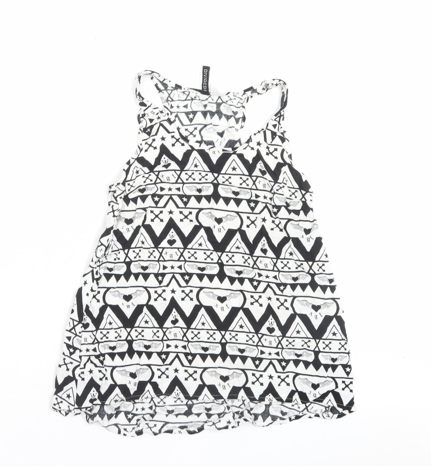 Womens UK Size 6 H&M White Basic Tank