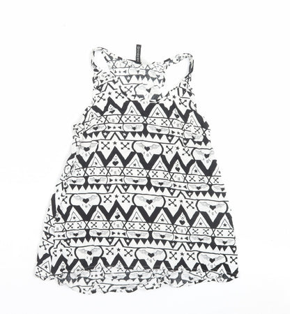Womens UK Size 6 H&M White Basic Tank