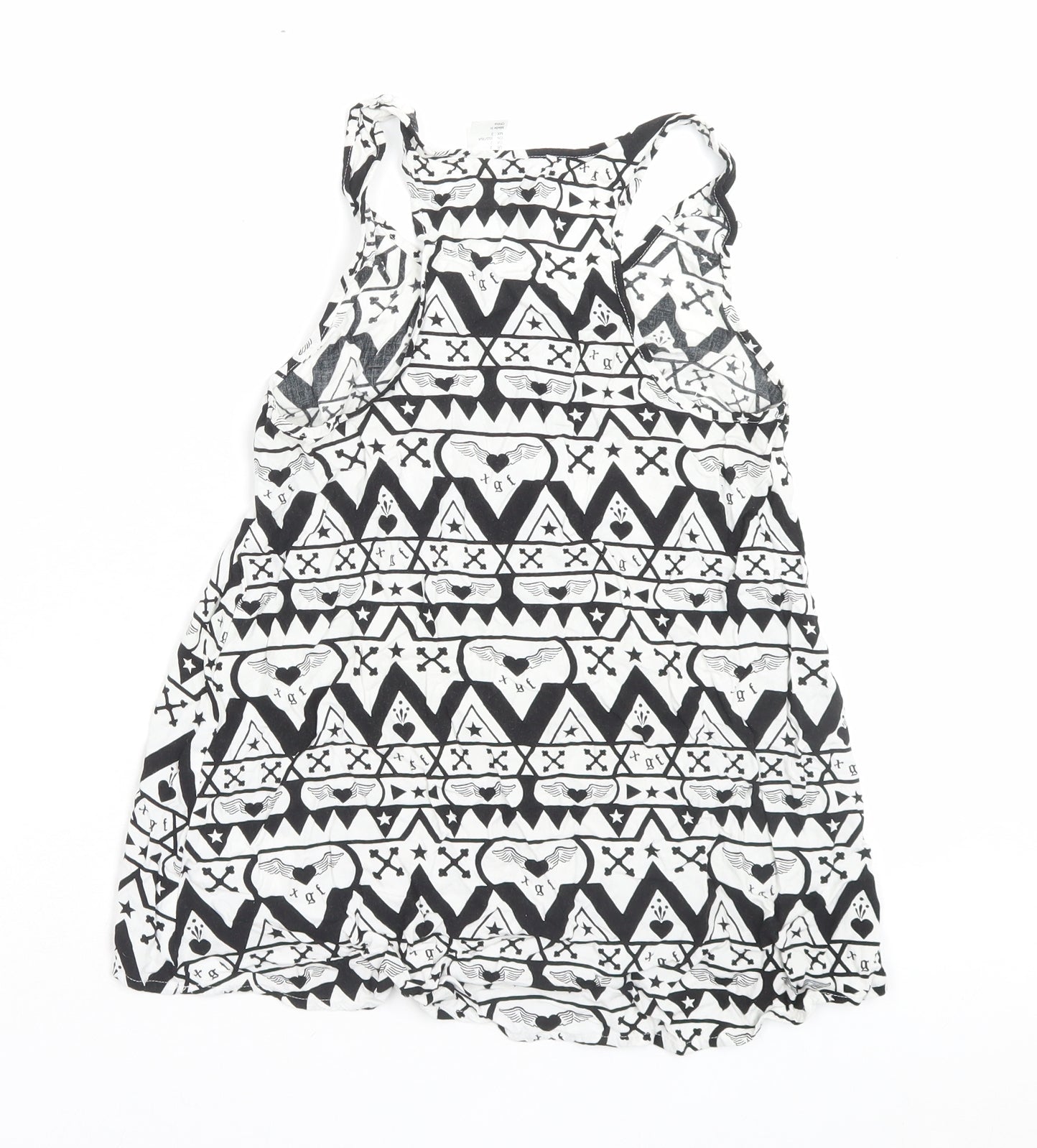 Womens UK Size 6 H&M White Basic Tank