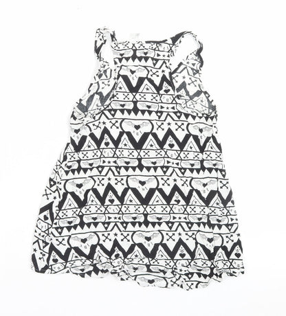 Womens UK Size 6 H&M White Basic Tank