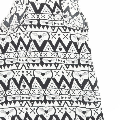 Womens UK Size 6 H&M White Basic Tank