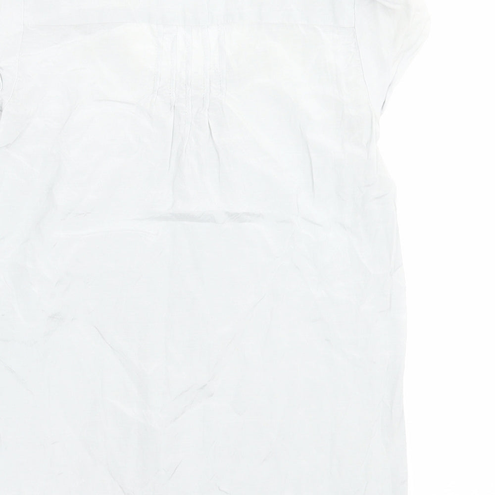 F&F Womens Blue Polyester Basic T-Shirt Size 6 Scoop Neck