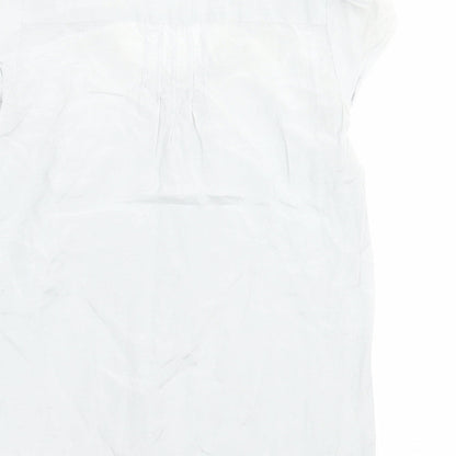 F&F Womens Blue Polyester Basic T-Shirt Size 6 Scoop Neck