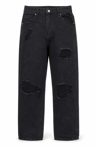 SheIn Womens Black Polyester Mom Jeans Size M L29 in Regular Button