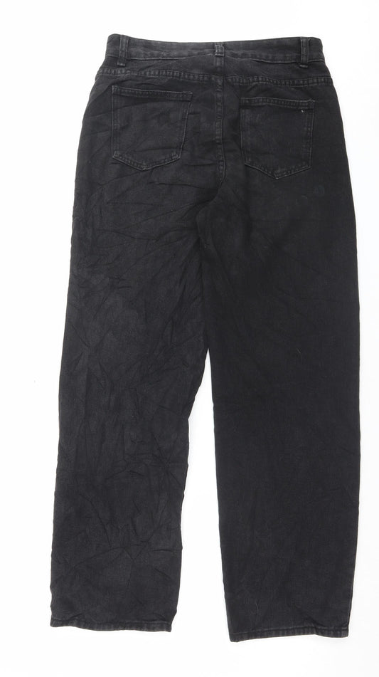 SheIn Womens Black Polyester Mom Jeans Size M L29 in Regular Button