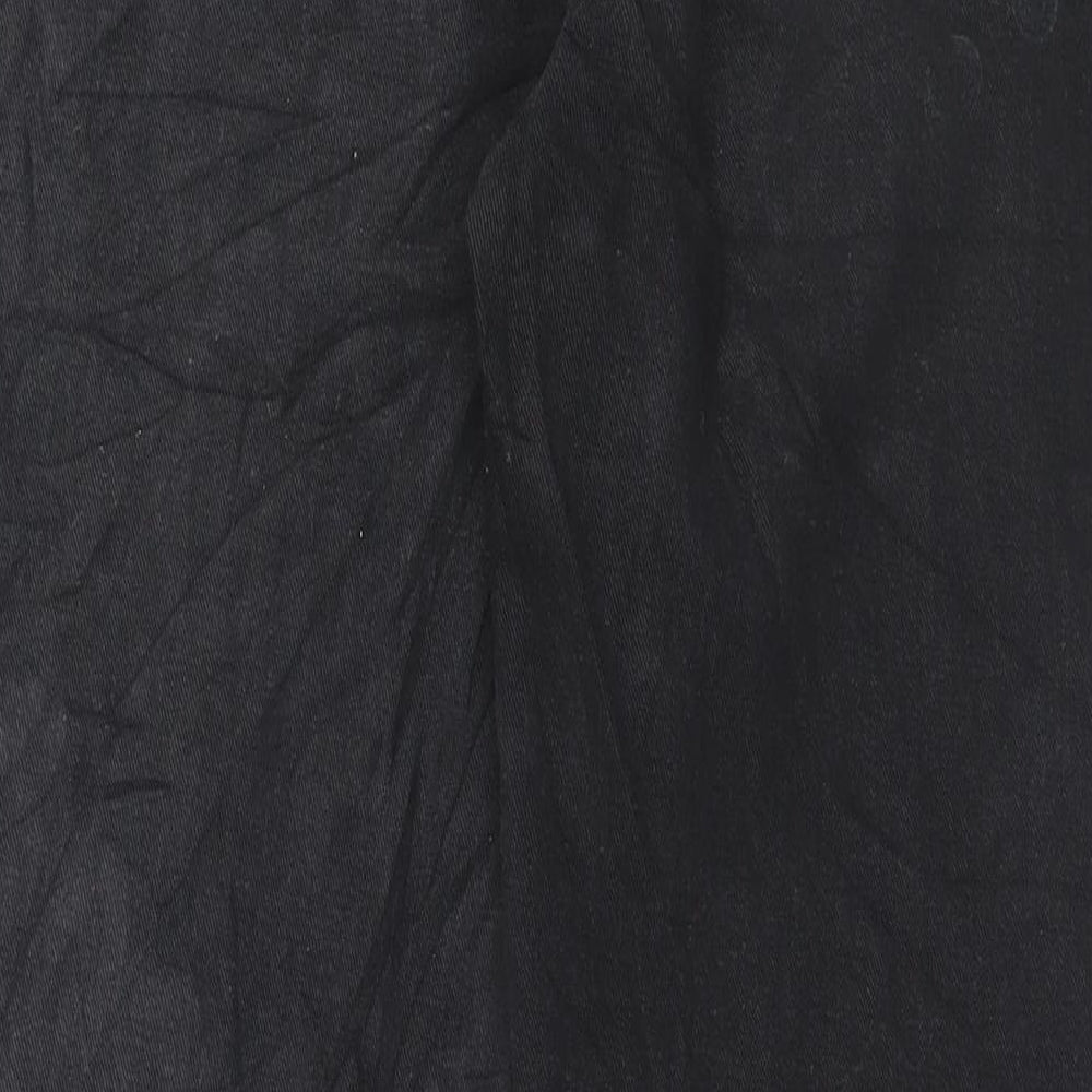 SheIn Womens Black Polyester Mom Jeans Size M L29 in Regular Button